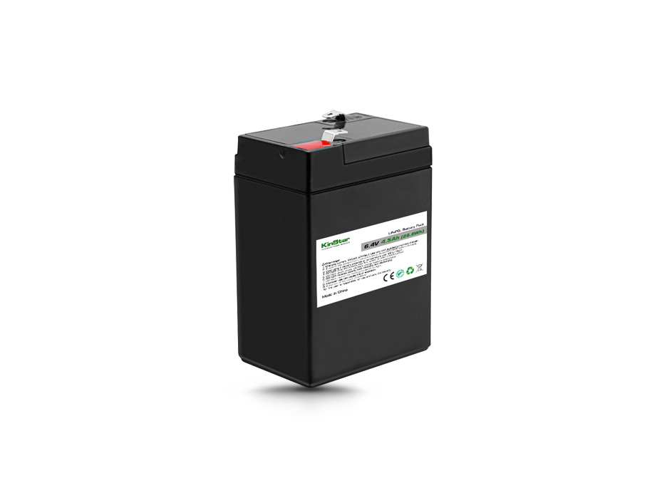 Kinstar LiFePO4 18650 6.4V 4.5Ah Battery Pack for 6V 4Ah SLA Lead Acid Battery Replacement