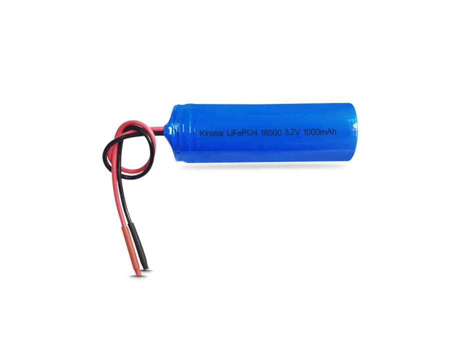 Kinstar LiFePO4 18500 3.2V 1000mAh Single Cell with PCB & Bare Leads for M2M Wireless Devices