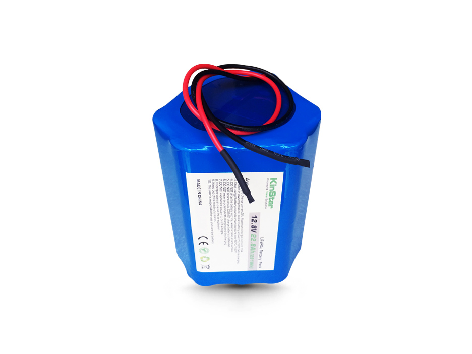 Kinstar LiFePO4 12.8V 22.8Ah Battery 26650 4S6P Cylinder Battery for Pipeline Inspection Devices