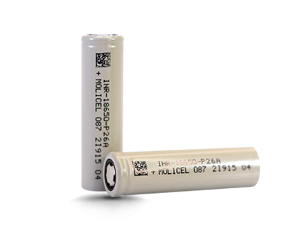 Molicel P26A 18650 2600mAh 35A Battery - KinStarBattery