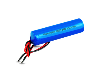 3.7V 2600mAh 9.62 Wh Li-ion 18650 Battery with PCB & wires